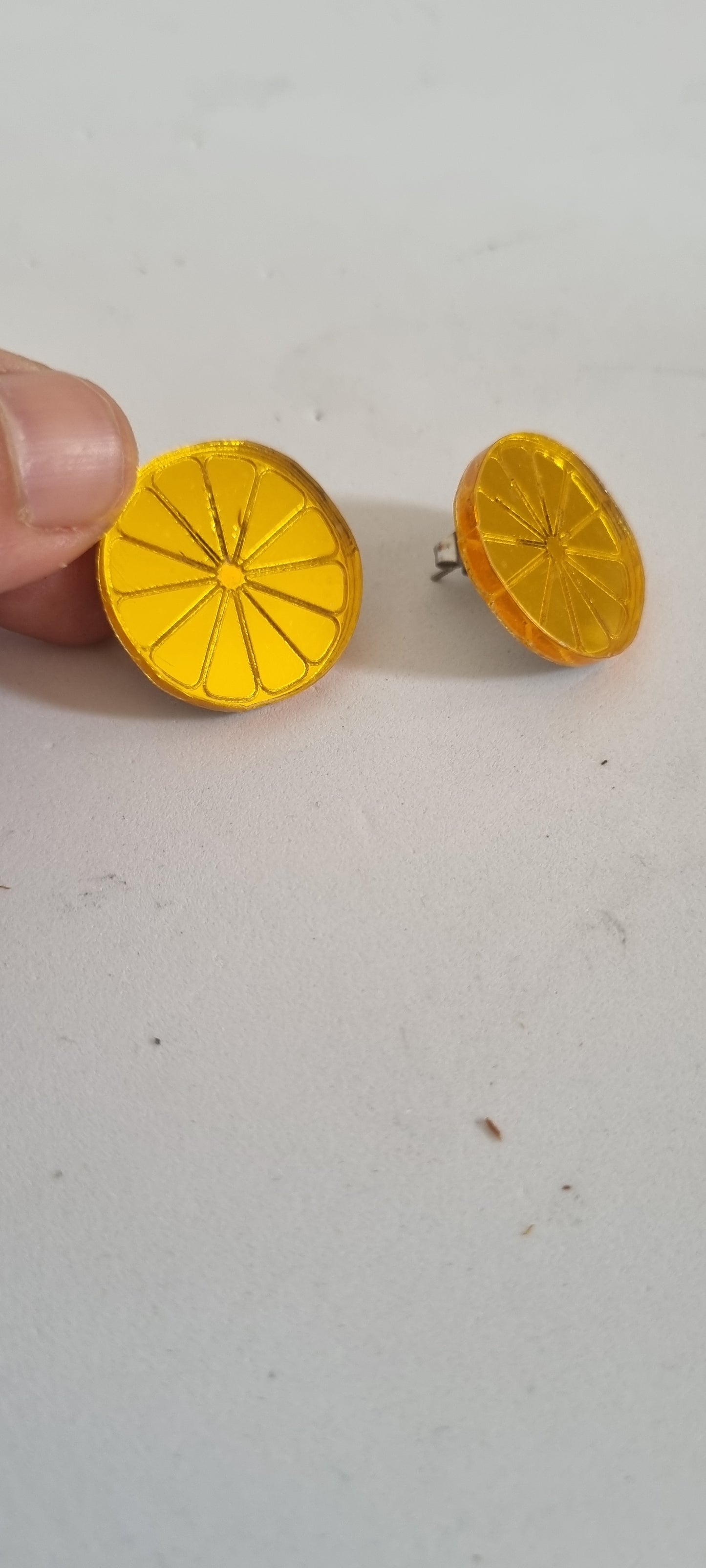 Pendientes naranjas M