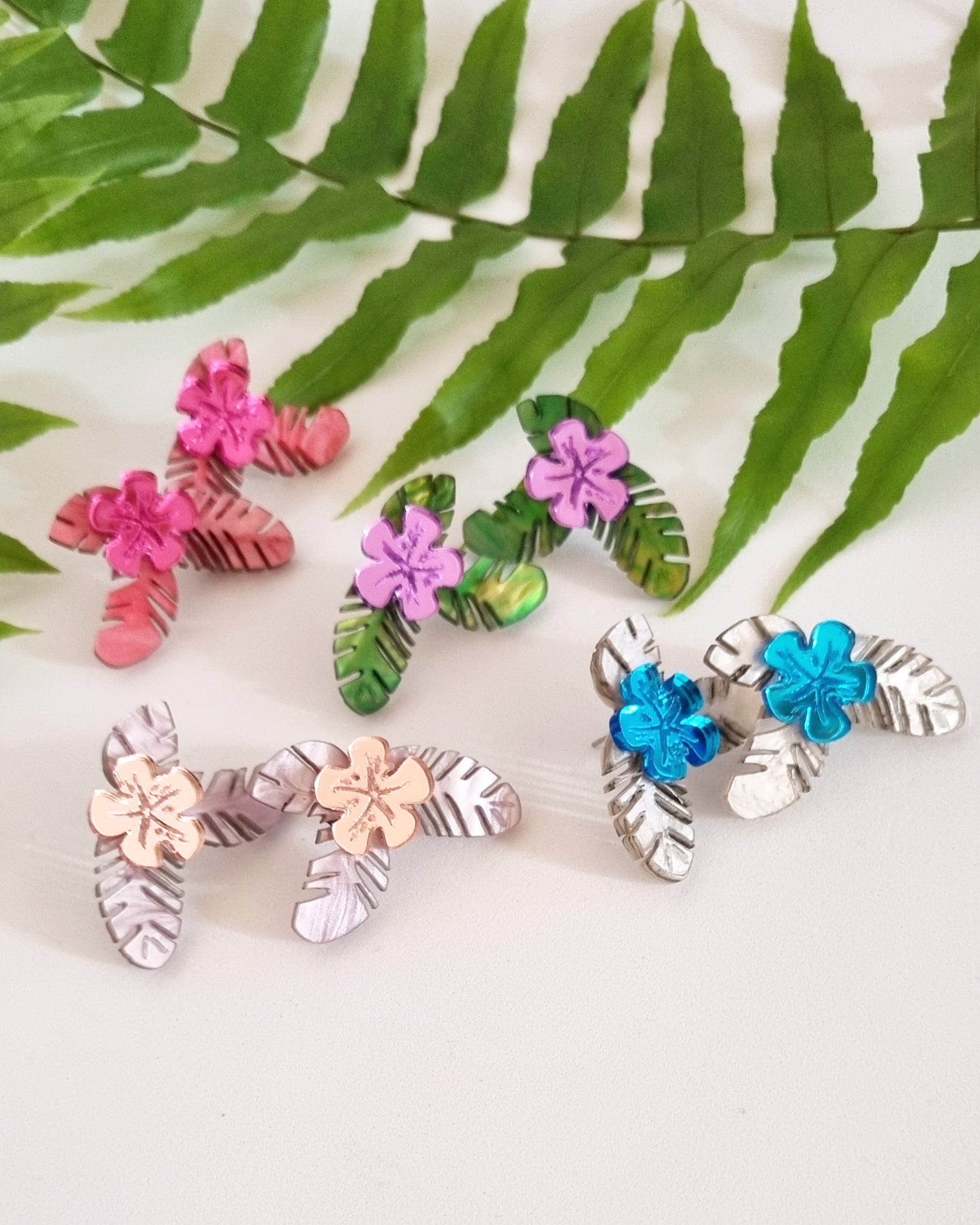 Pendientes plataneras colors