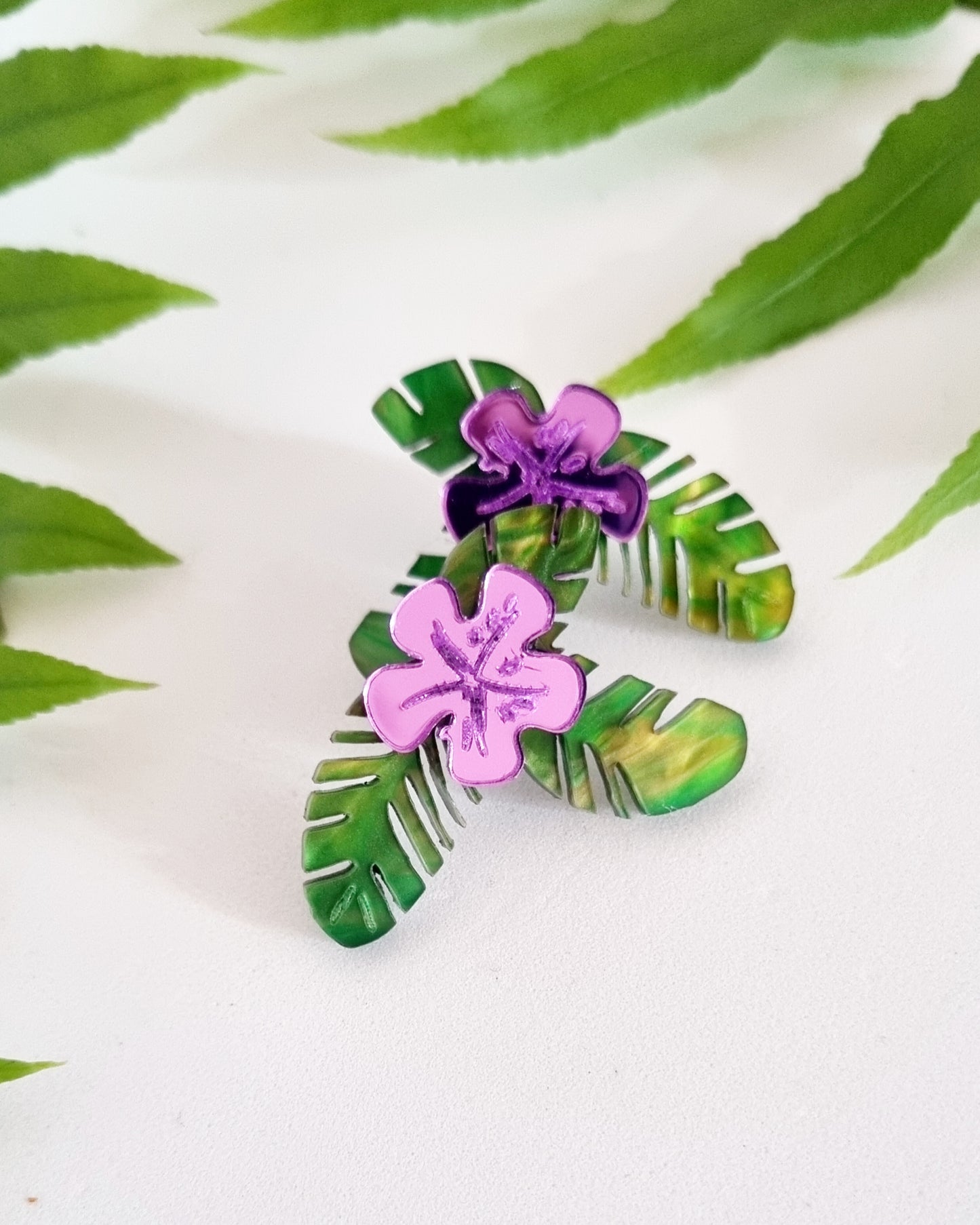 Pendientes plataneras colors
