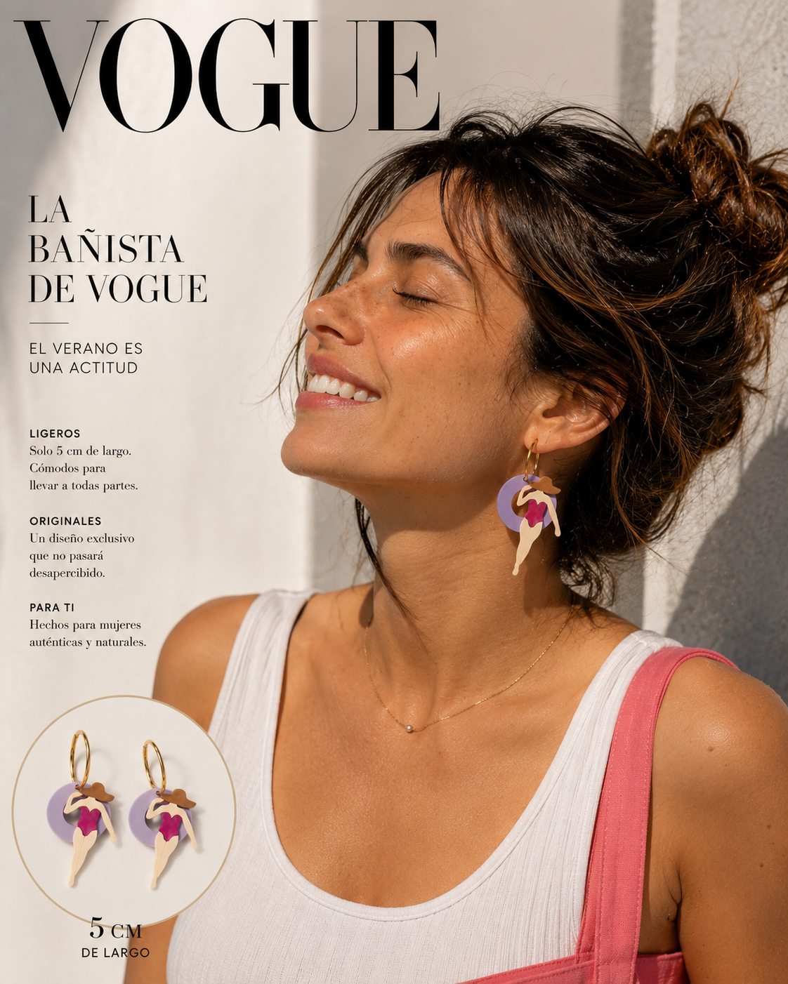 Pendientes la bañista de vogue