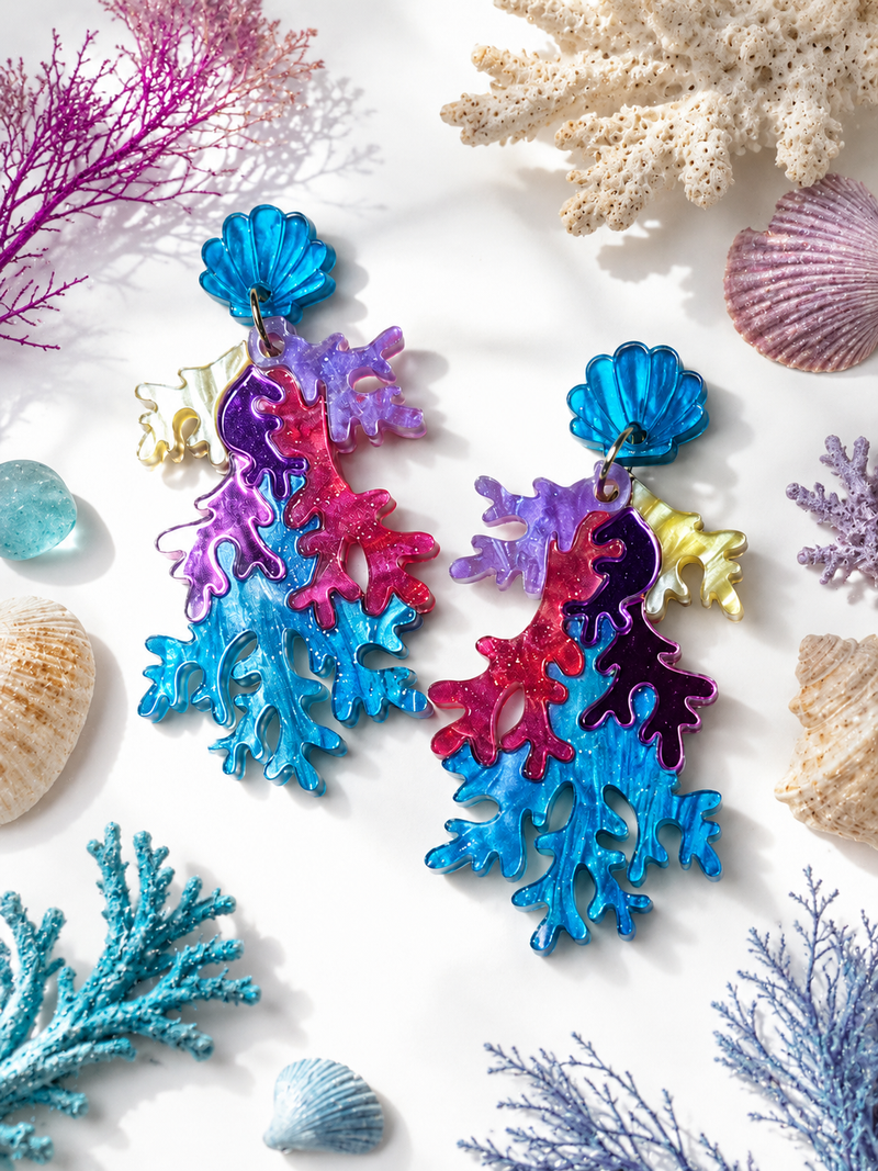 Pendientes Corales