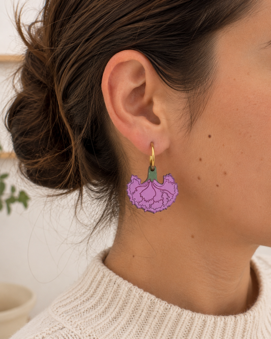 Pendientes claveles