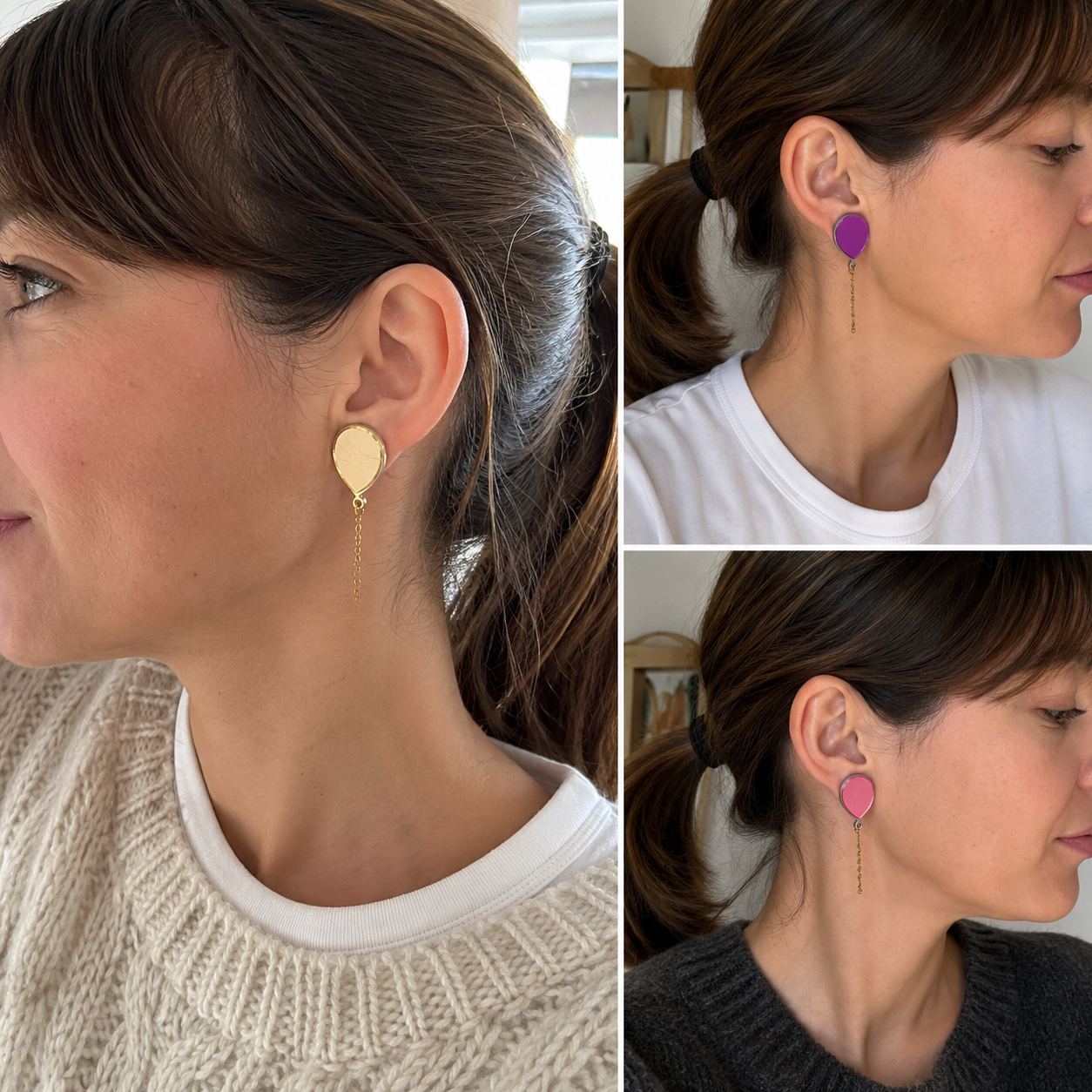 Pendientes globos colors