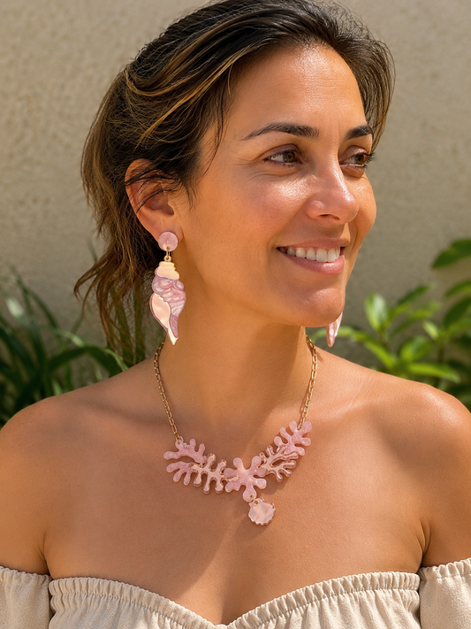 Conjunto caracola coral