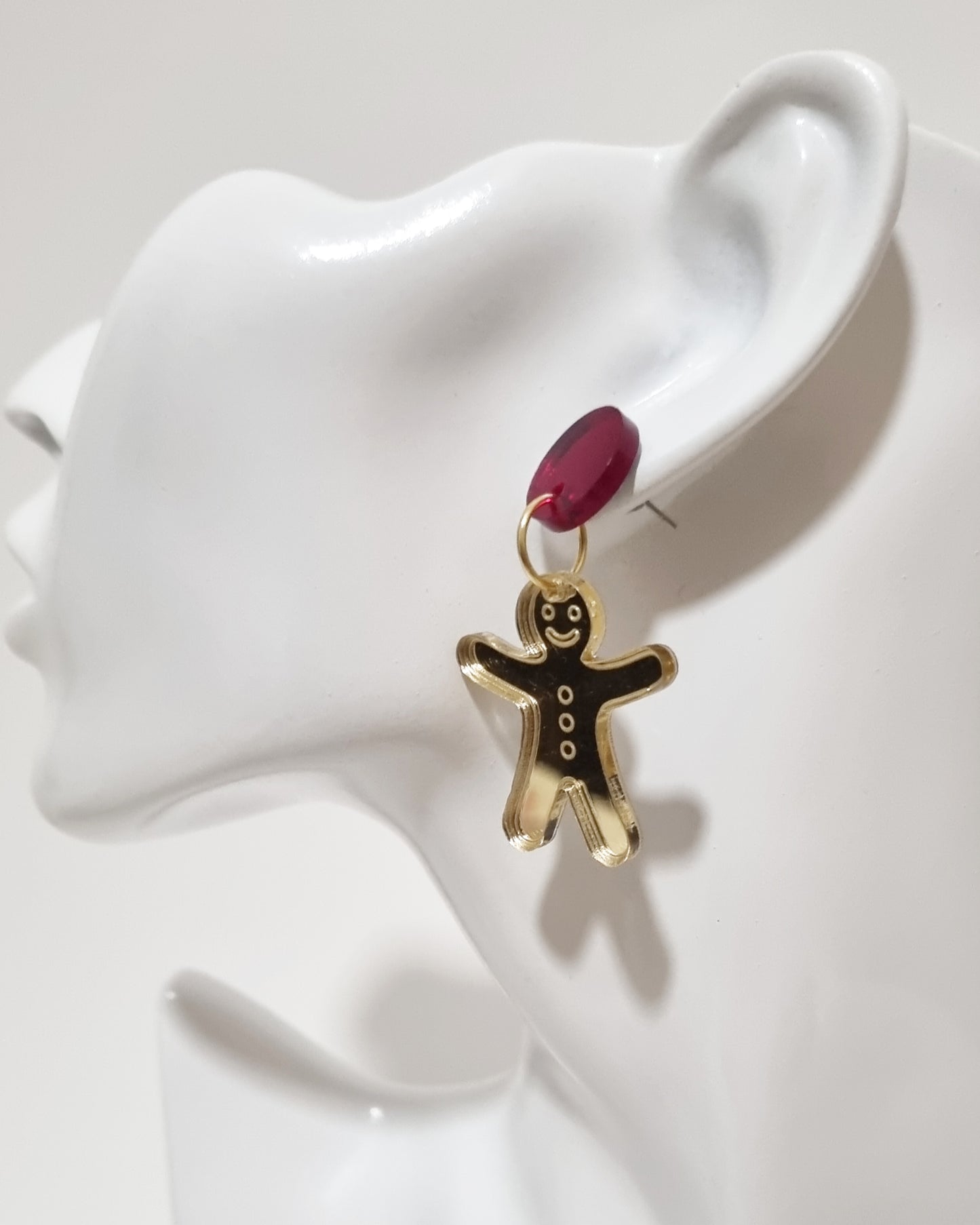 Pendientes muñeco de gengibre