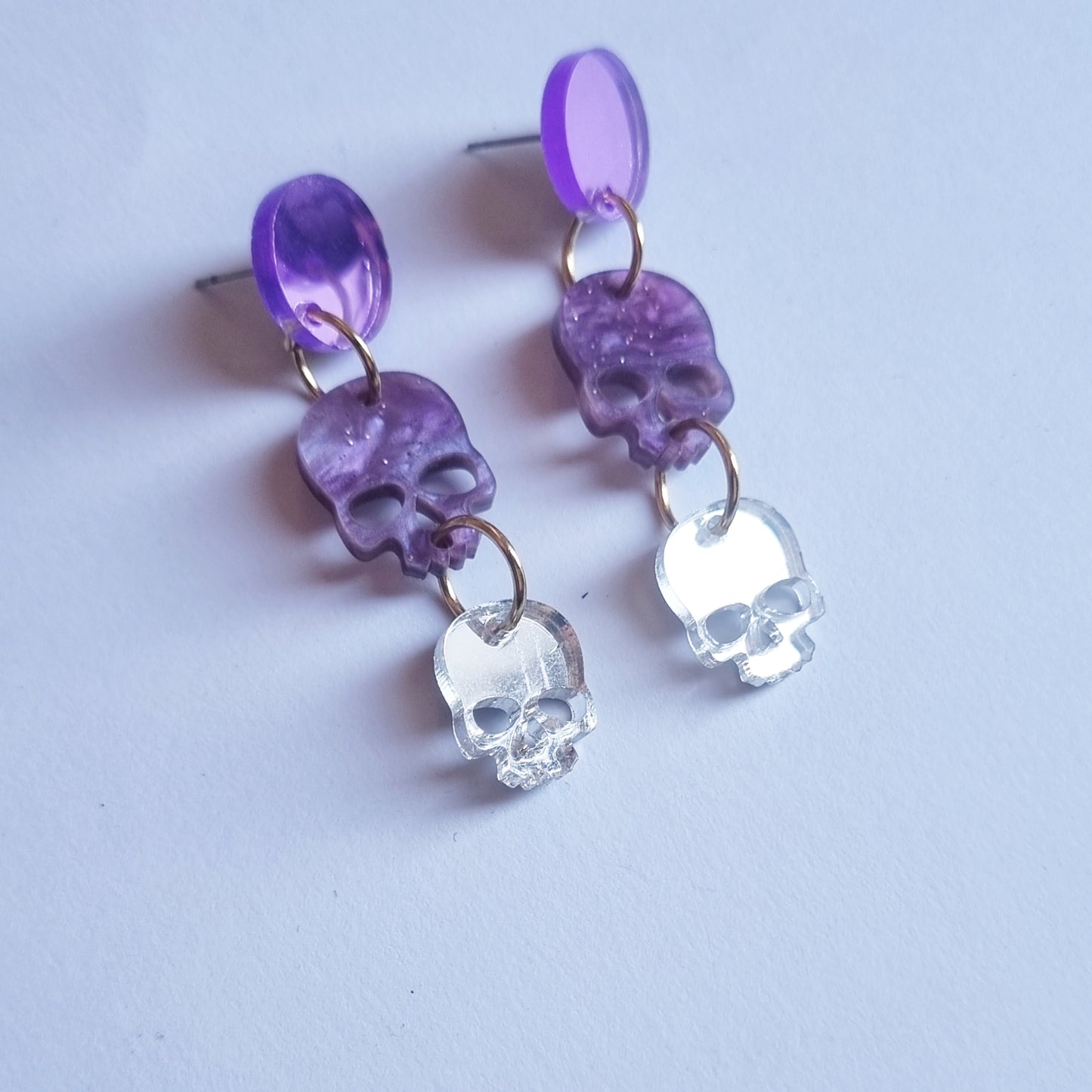Pendientes calaveras