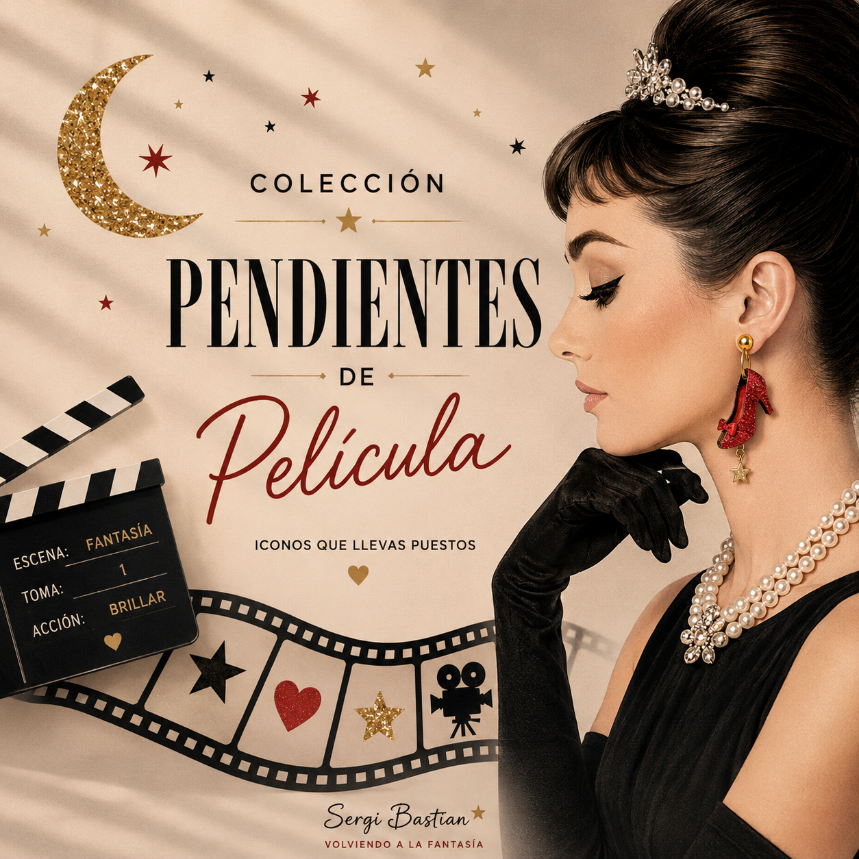 Pendientes de película.