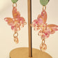 Pendientes mariposas rose