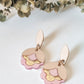 Master pieces pendientes cotton vintage flores rosas