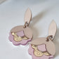 Master pieces pendientes cotton vintage flores rosas