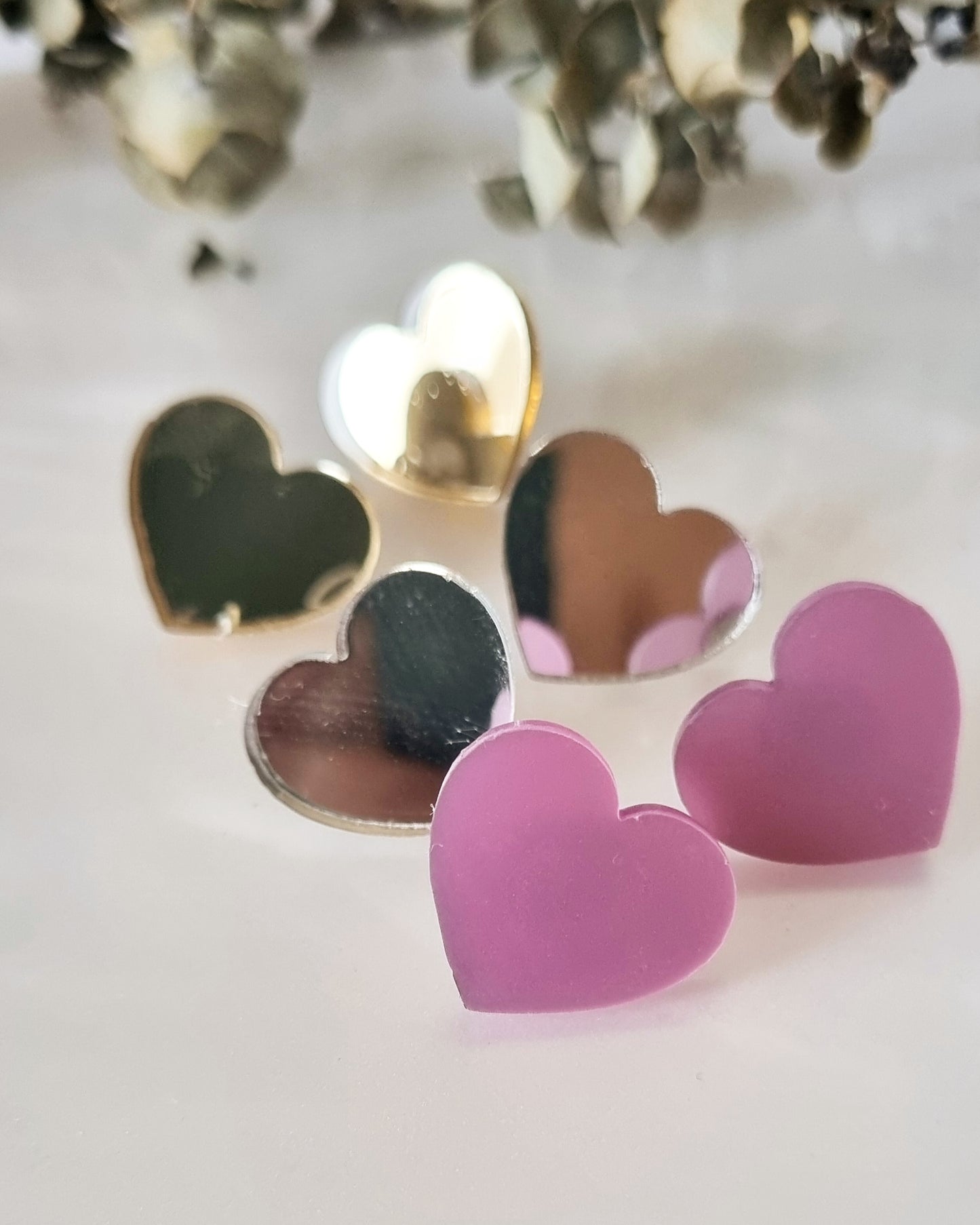 Pendientes corazones