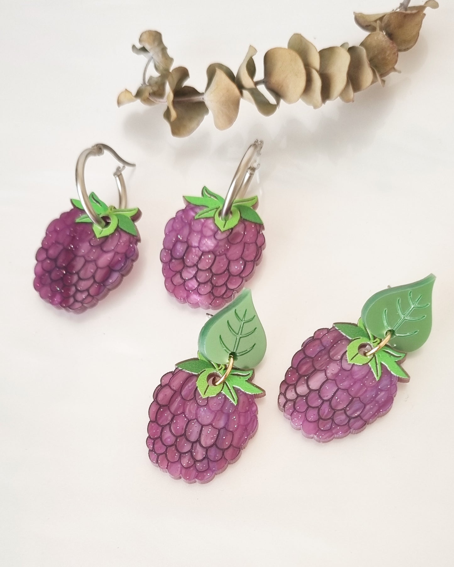 Pendientes moras aro