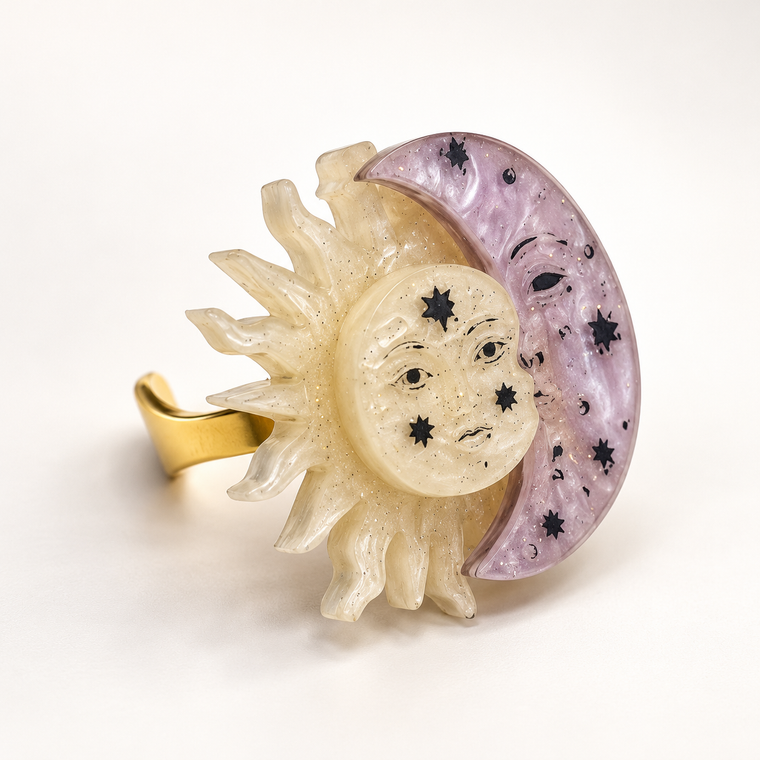 Anillo Eclipse · Lila y Nácar