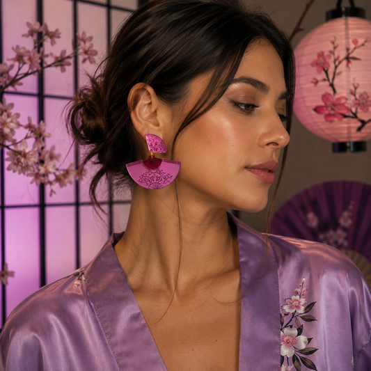 Pendientes Kitsune Sakura