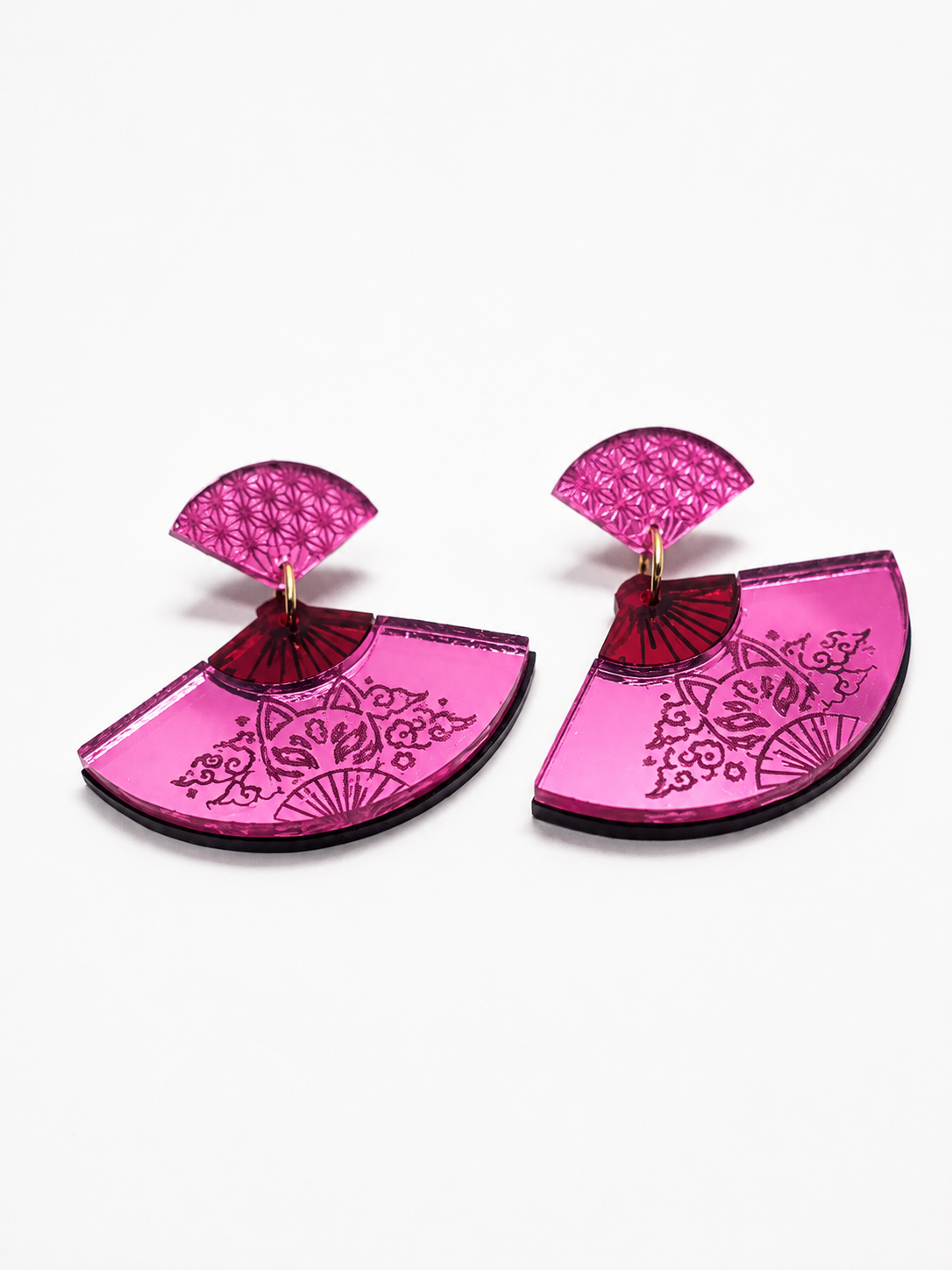 Pendientes Kitsune Sakura