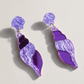 Pendientes Caracolas magic colors nacar glitter