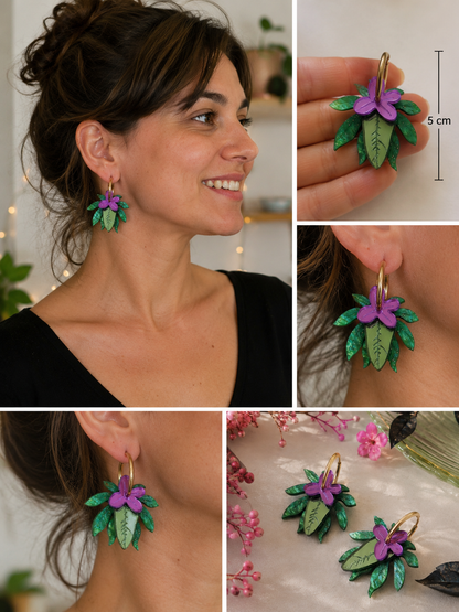 Pendientes Jardín Esmeralda 💜🌿