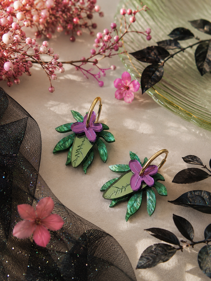 Pendientes Jardín Esmeralda 💜🌿