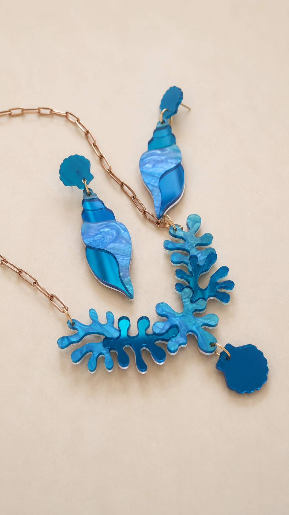 Conjunto caracola coral