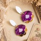 Pendientes Flor Vintage Violeta