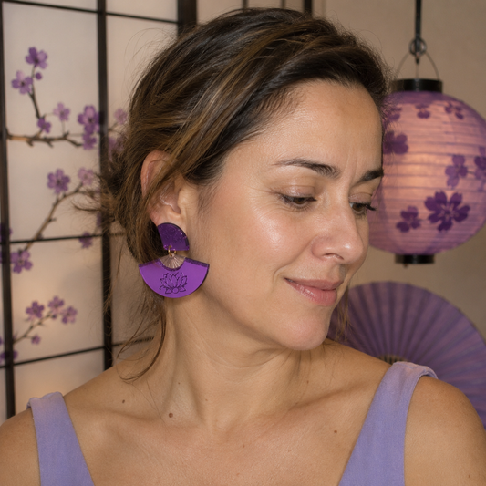 Pendientes Loto Kyoto