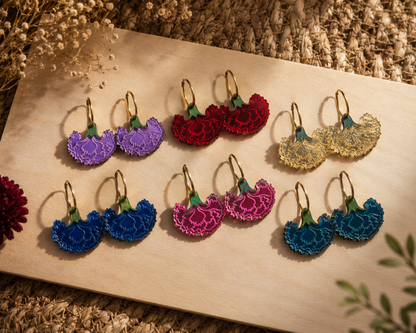 Pendientes claveles