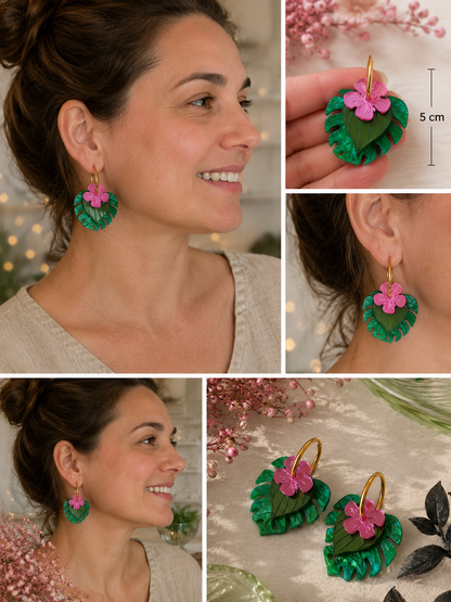 Pendientes Jardín Tropical 💚🌺