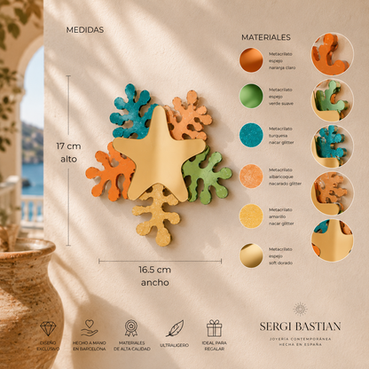 Estrella Fantasía Mediterránea – Decoración de pared artesanal