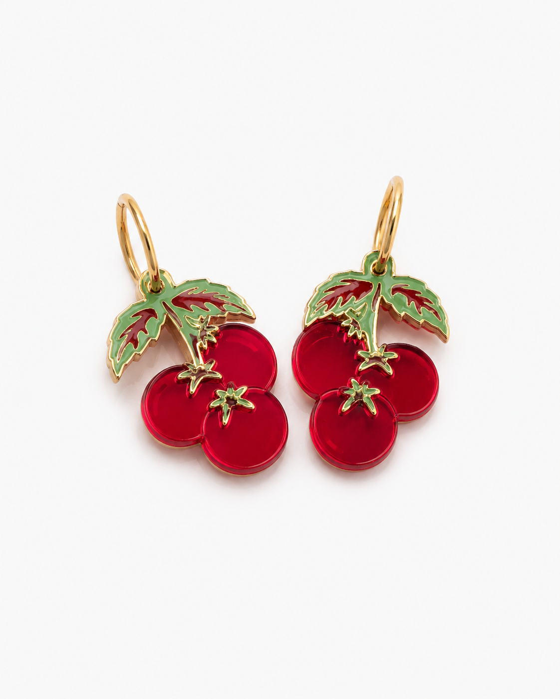 Pendientes tomates mediterráneos