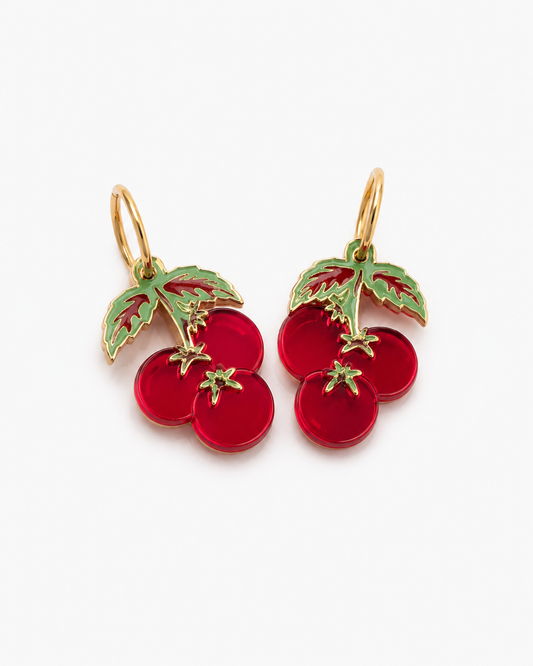 Pendientes tomates mediterráneos