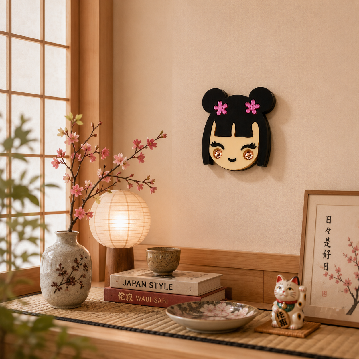 Muñeca Sakura – Decoración de pared