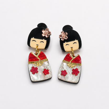 Pendientes Geisha japo pop