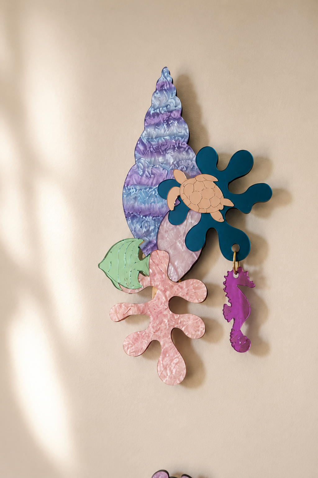 Caracola Fantasía Mediterránea – Decoración de pared artesanal