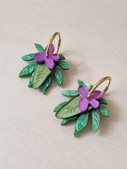 Pendientes Jardín Esmeralda 💜🌿
