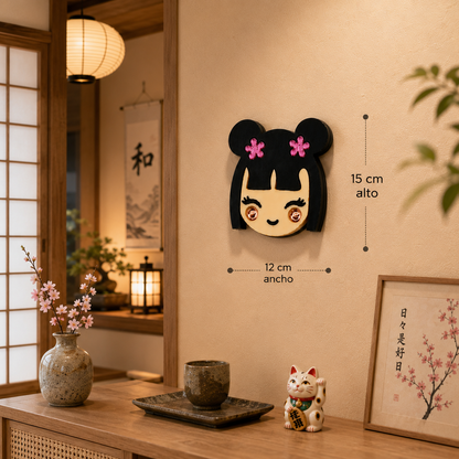 Muñeca Sakura – Decoración de pared