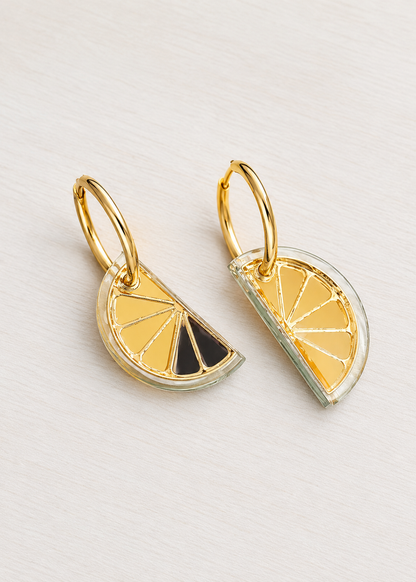 Pendientes limones aro