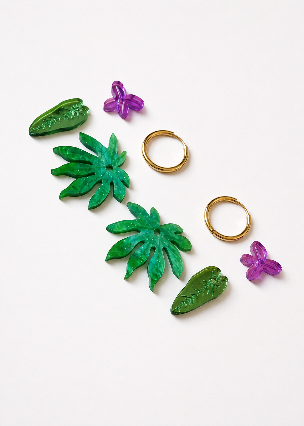 Pendientes Jardín Esmeralda 💜🌿