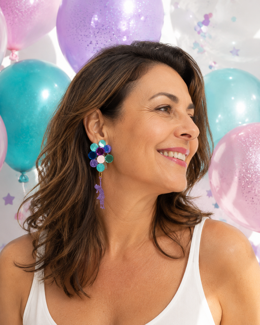 Pendientes niña de los globos