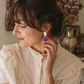 Pendientes Flor Vintage Violeta