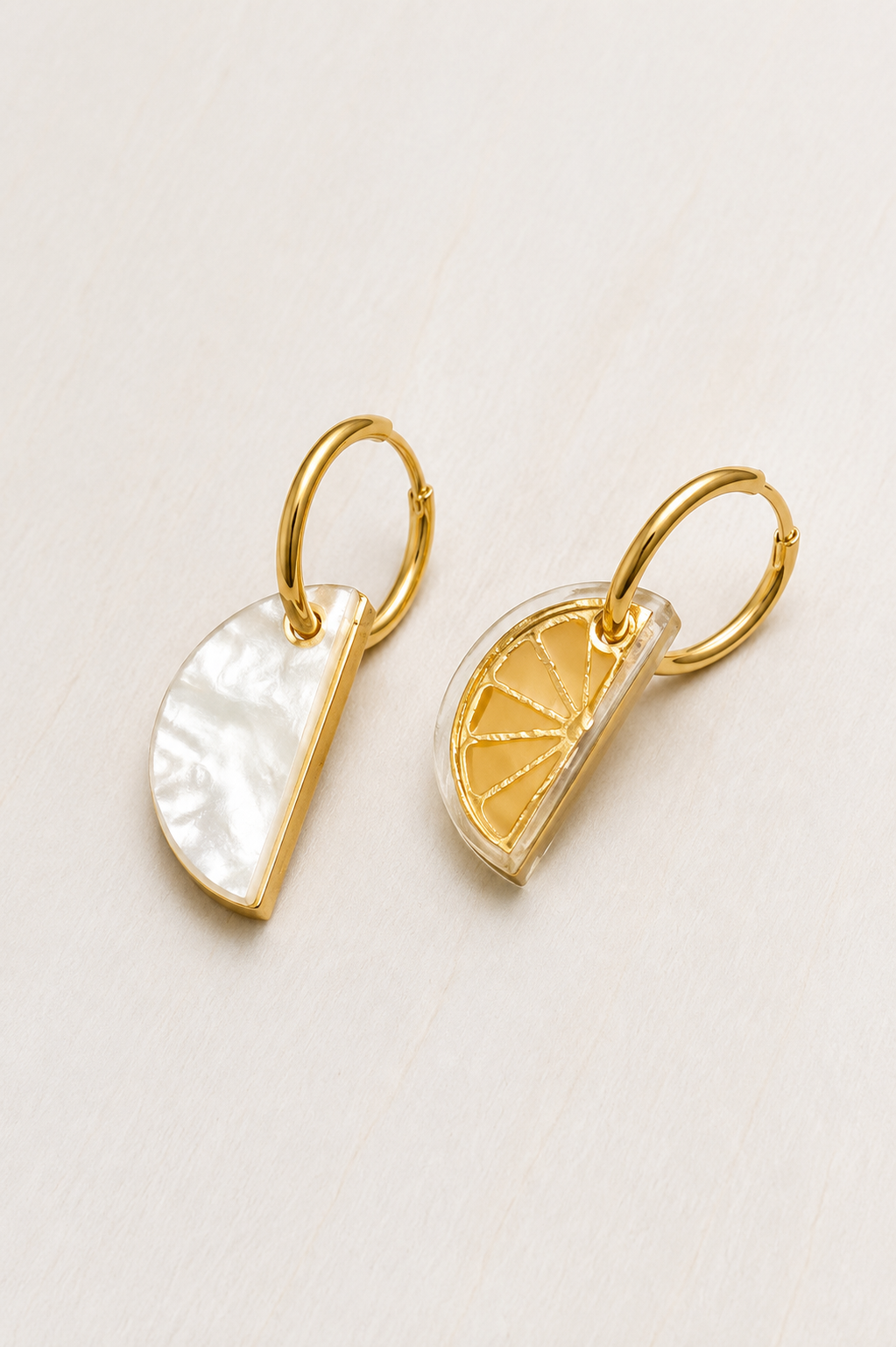 Pendientes limones aro
