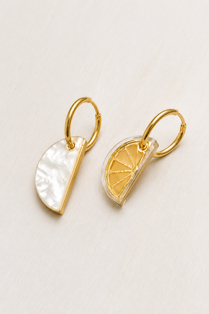 Pendientes limones aro