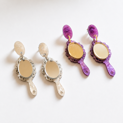 Pendientes espejo vintage
