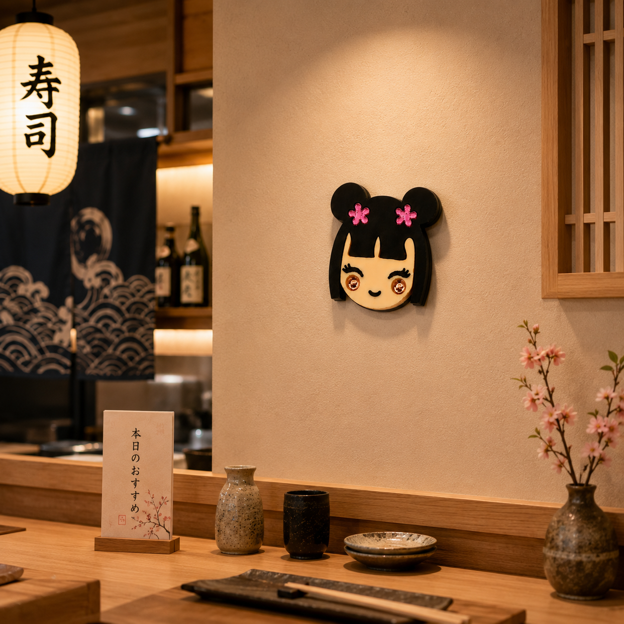 Muñeca Sakura – Decoración de pared