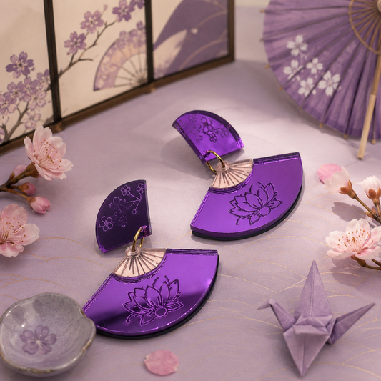 Pendientes Loto Kyoto