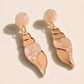 Pendientes Caracolas magic colors nacar glitter