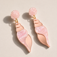 Pendientes Caracolas magic colors nacar glitter