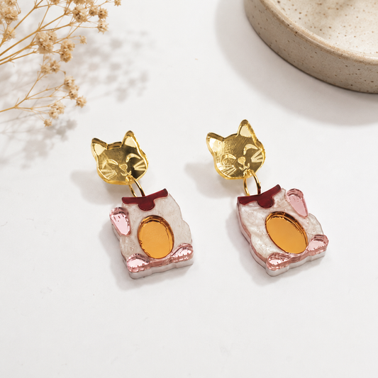 Pendientes Neko de la Suerte
