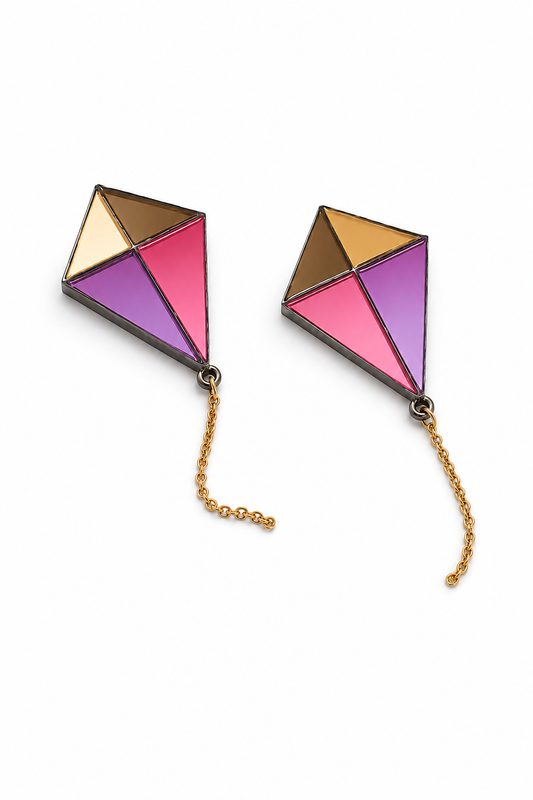 Pendientes cometas colors