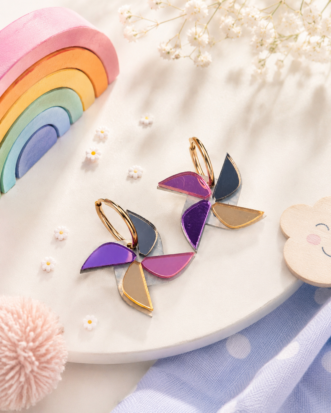Pendientes molinillo colors