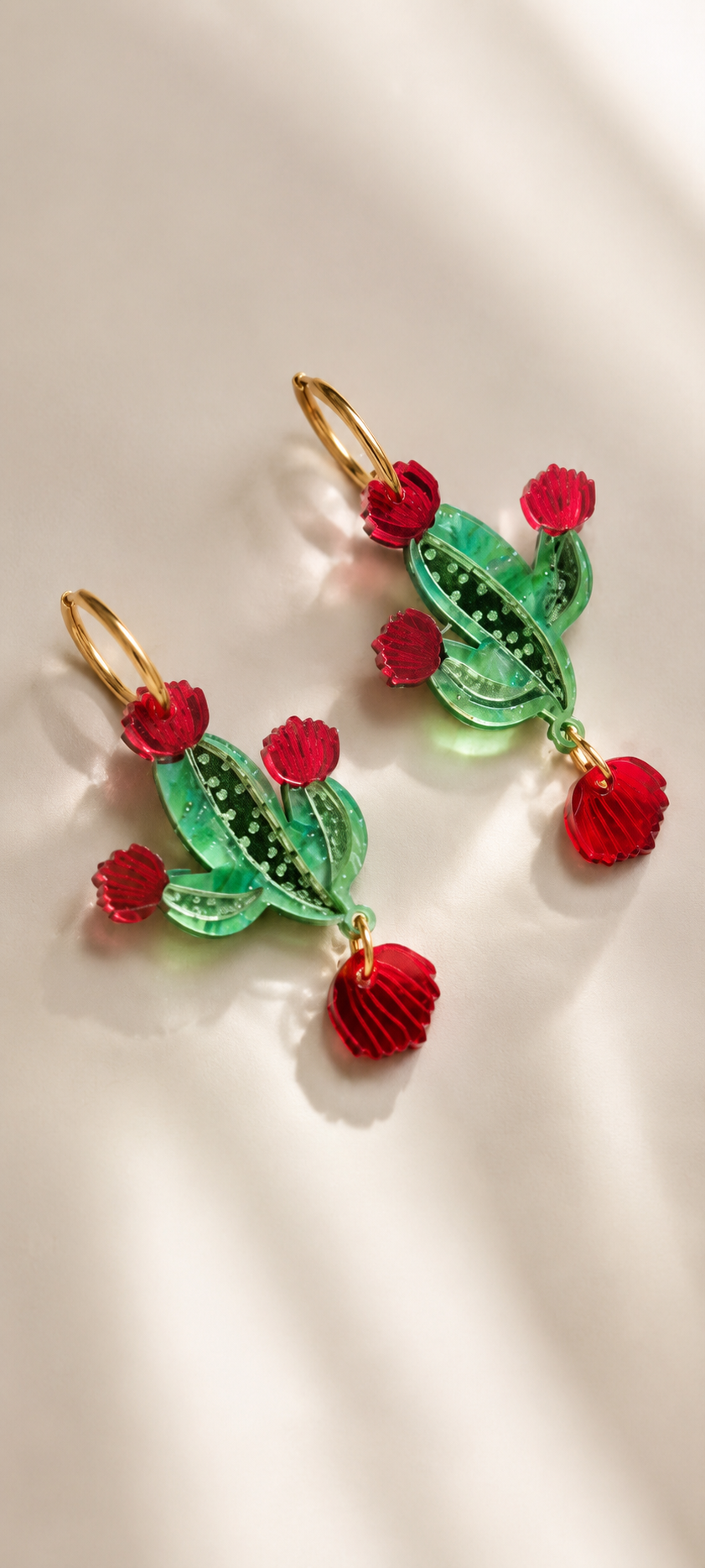 Pendientes cactus fantasia